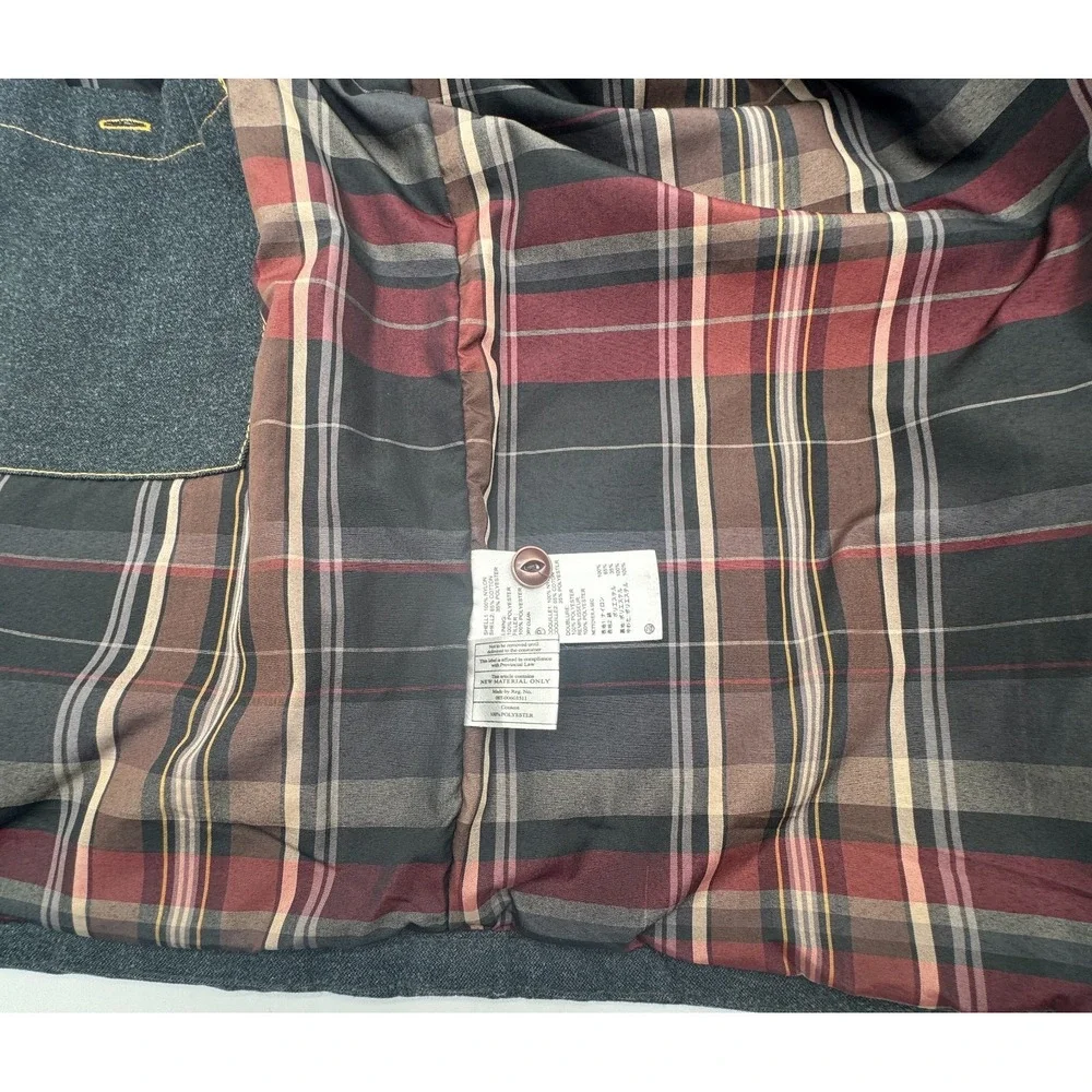 Tommy Bahama men's zip vest in charcoal gray and maroon